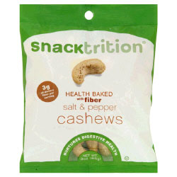 Salt Pepper Cashew plus Fiber 3oz